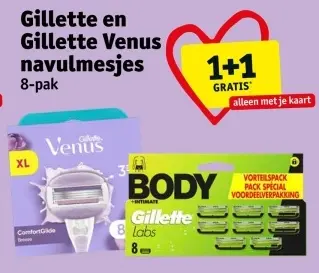 Promotie: Gillette en Gillette Venus navulmesjes