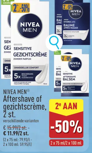 Promotie: Aftershave of gezichtscrème
