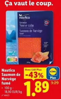 Offre: Saumon de Norvège fumé