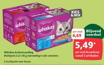 Aanbieding: Whiskas kattenvoeding