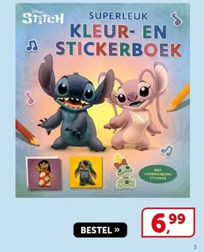 Aanbieding: Stitch Kleur- en Stickerboek