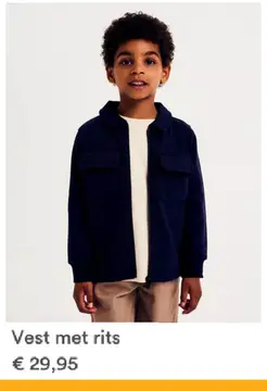 Aanbieding: Vest met rits
