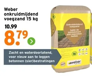 Aanbieding: Onkruidmijdend voegzand