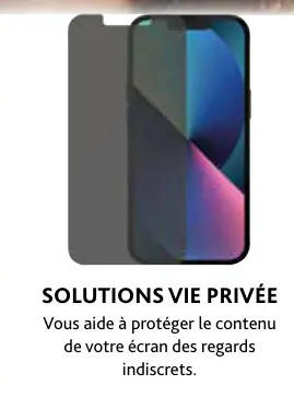 Offre: Solutions vie privée
