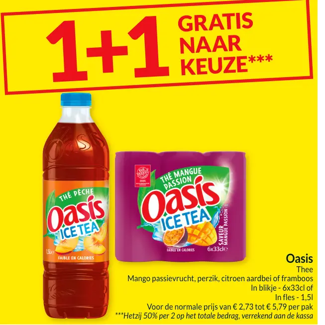 Promotie: Oasis Ice Tea