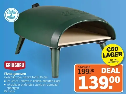 Aanbieding: Pizza-gasoven