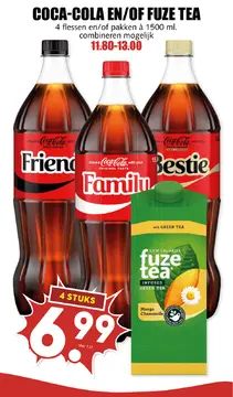 Aanbieding: Coca-Cola en/of Fuze Tea