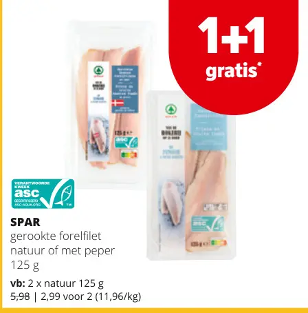 Promotie: gerookte forelfilet