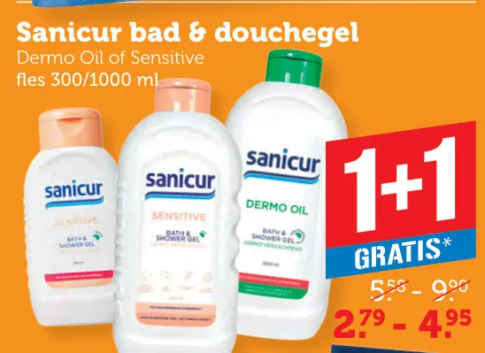 Aanbieding: Sanicur bad & douchegel