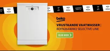 Aanbieding: Vrijstaande vaatwasser bdfn26440w2 selective 