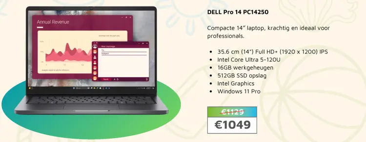Aanbieding: Dell Pro 14 PC14250