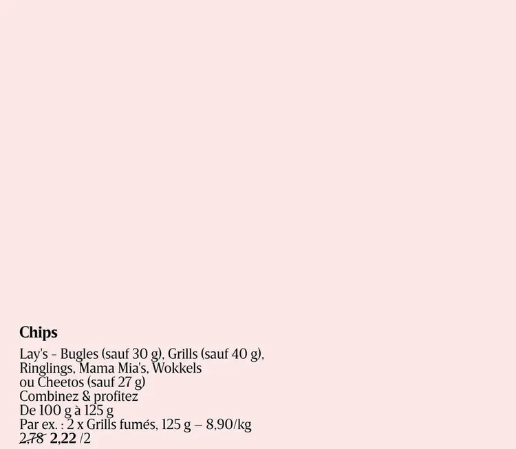 Offre: Paprika Fromage | Snacks | Chips