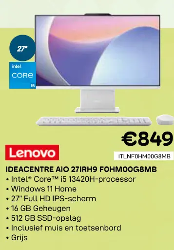 Promotie: Lenovo IDEACENTRE AIO 27IRH9 FOHMOOG8MB