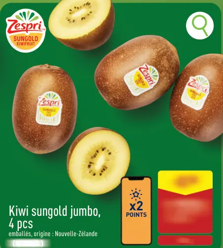 Offre: Kiwi sungold jumbo