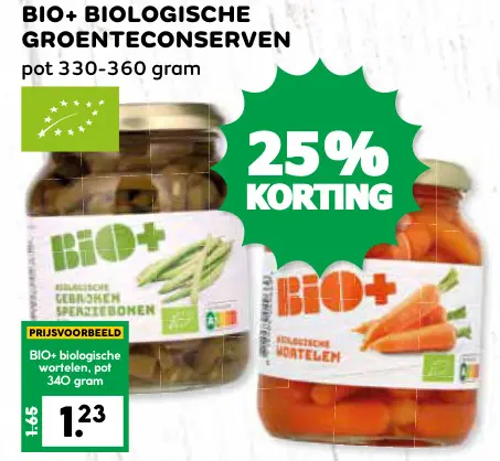 Aanbieding: Biologische groenteconserven