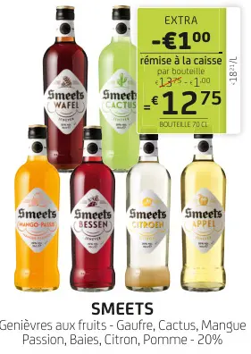 Offre: Genièvres aux fruits - Gaufre, Cactus, Mangue