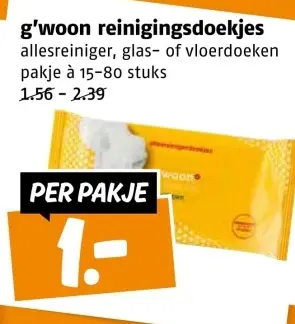 Aanbieding: reinigingsdoekjes