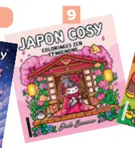 Offre: Japon Cosy - Coloriages zen et mignons + 1 sac GRATIS à l'achat de 2 titres illustrés