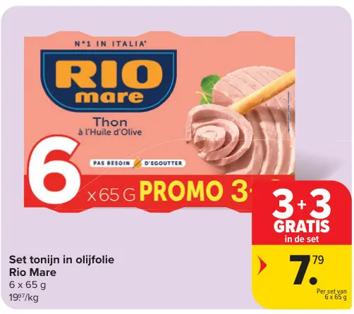 Promotie: Set tonijn in olijfolie