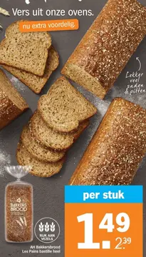 Aanbieding: AH Bakkersbrood Les Pains bastille heel