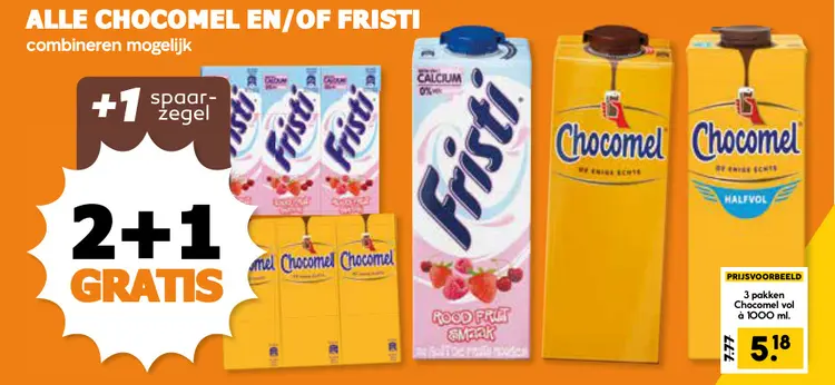 Aanbieding: Chocomel en/of Fristi