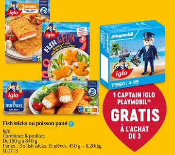 Offre: Fish Sticks Omega 3 | Paquet de 10