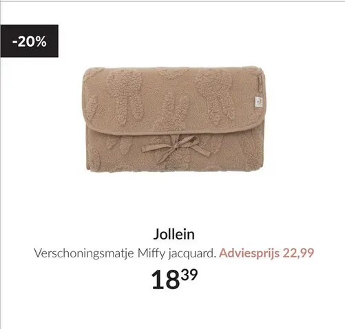 Aanbieding: Verschoningsmatje Miffy jacquard