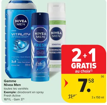 Offre: Gamme Nivea Men