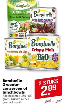 Aanbieding: Bonduelle Groenteconserven of lunchbowls