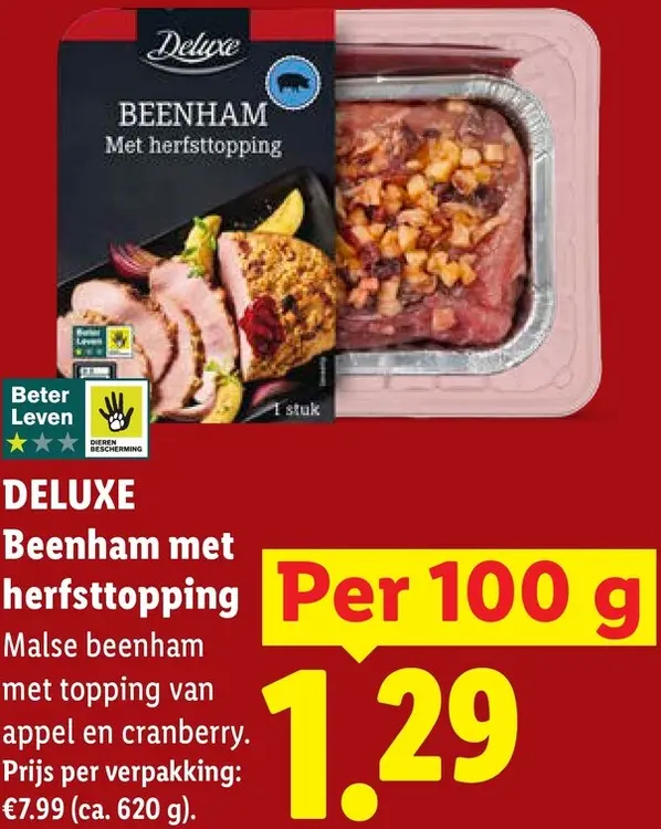Aanbieding: Deluxe Beenham met herfsttopping