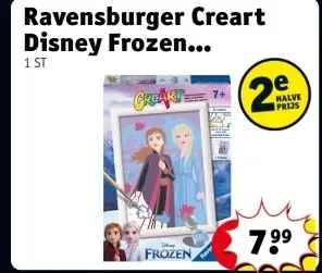 Aanbieding: Ravensburger Creart Disney Frozen...