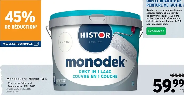 Offre: Monocouche Monodek 10 L