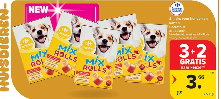 Promotie: Snacks voor honden en katten