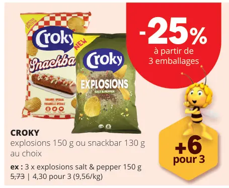 Offre: Explosions ou snackbar