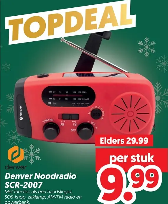 Aanbieding: Denver Noodradio SCR-2007