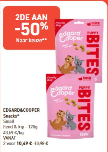 Promotie: Snacks Small Eend & kip