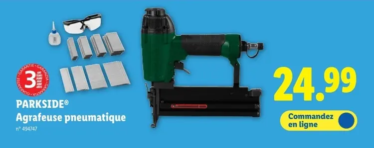 Offre: Agrafeuse pneumatique