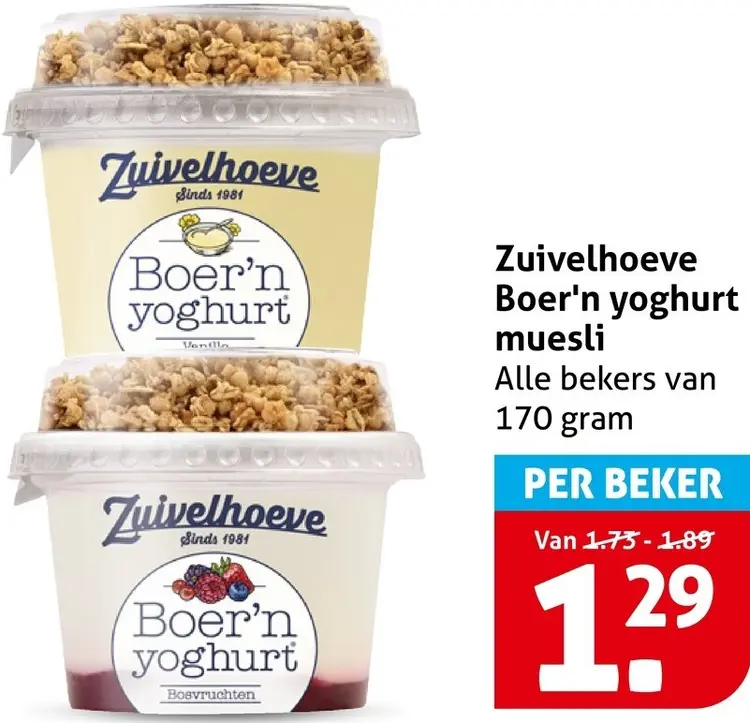 Aanbieding: Boer'n yoghurt muesli