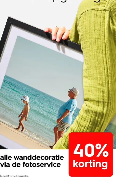Aanbieding: Wanddecoratie via de fotoservice