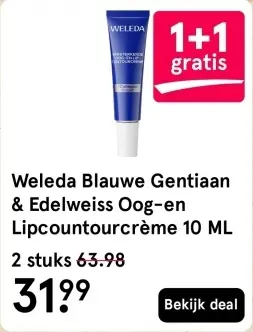 Aanbieding: Blauwe Gentiaan & Edelweiss Oog-en Lipcountourcreme