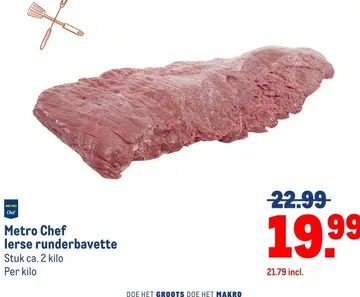 Aanbieding: Metro Chef Ierse runderbavette