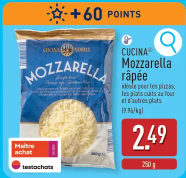 Offre: Mozzarella râpée