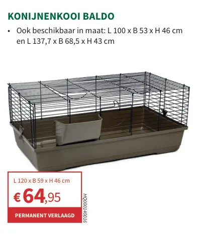 Promotie: Konijnenkooi baldo