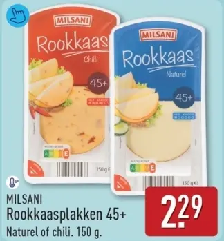 Aanbieding: Rookkaasplakken 45+