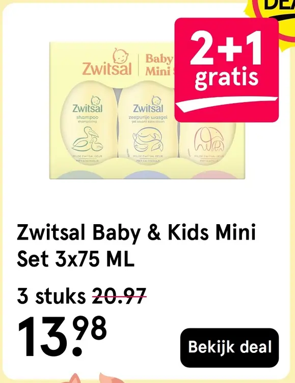 Aanbieding: Zwitsal Baby & Kids Mini Set