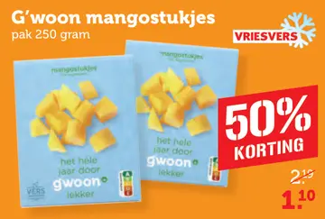 Aanbieding: G'woon mangostukjes