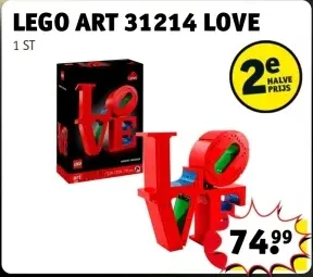 Promotie: Lego art 31214 love