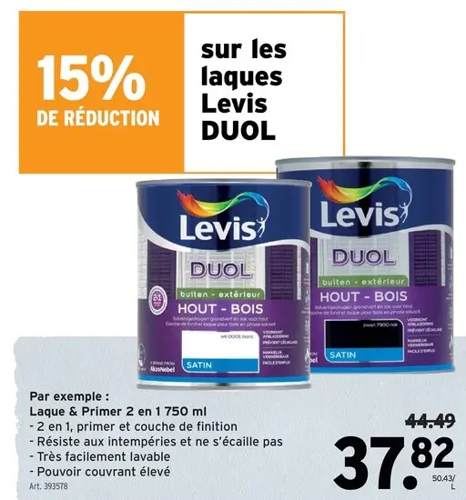 Offre: Laque & Primer 2 en 1