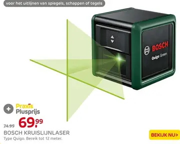 Aanbieding: Bosch kruislijnlaser