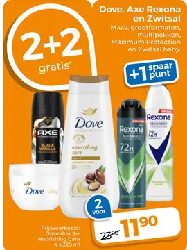 Aanbieding: Dove, Axe Rexona en Zwitsal
